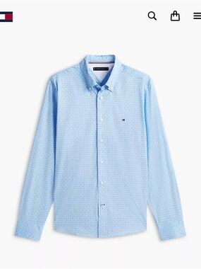 Men’s Blue Button Down Dress Shirt